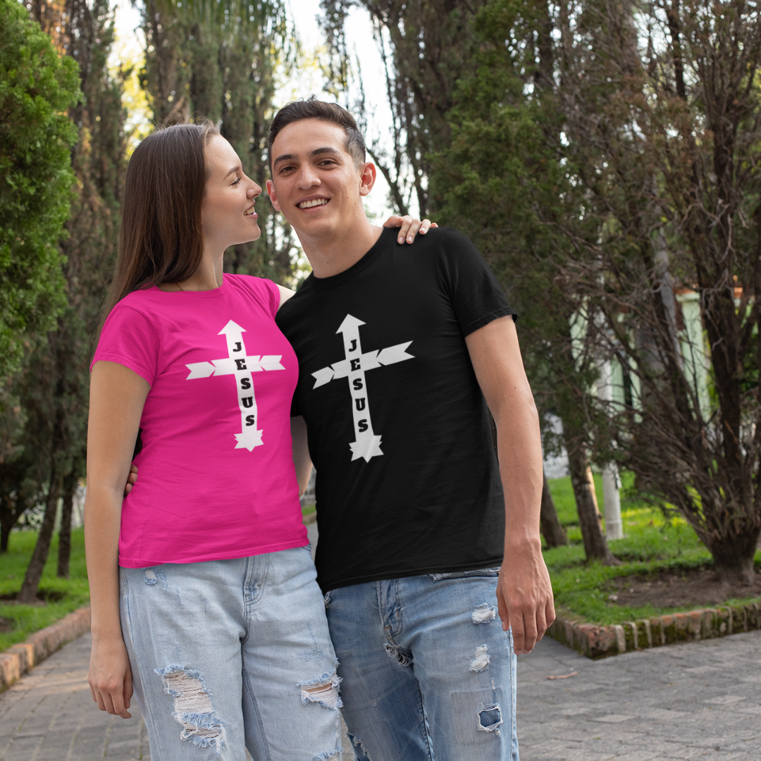 Nome do produto: CAMISA QUALITY JESUS COM SETAS ( varias cores )