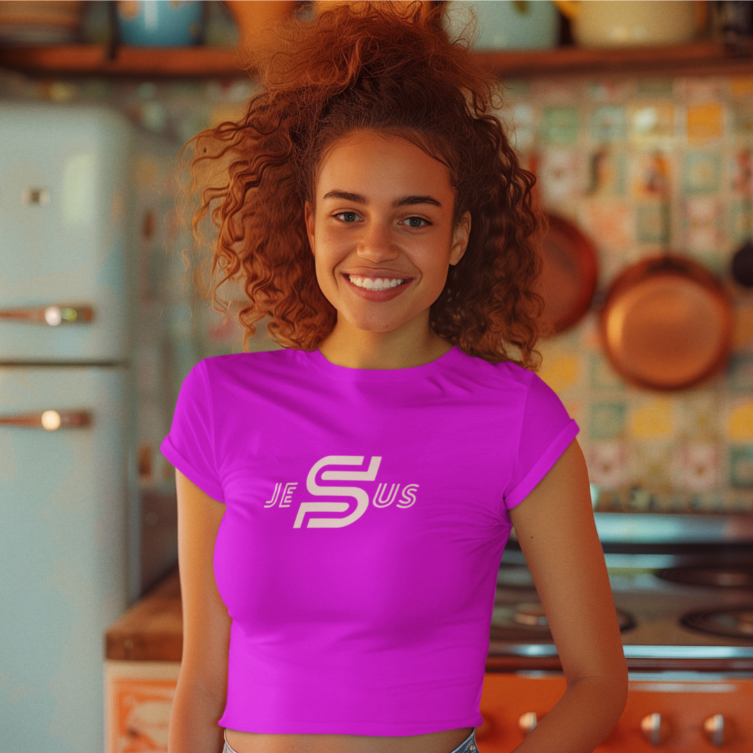 Nome do produto: BABY LONG QUALITY JESUS ESTAMPA BRANCA ( varias cores )