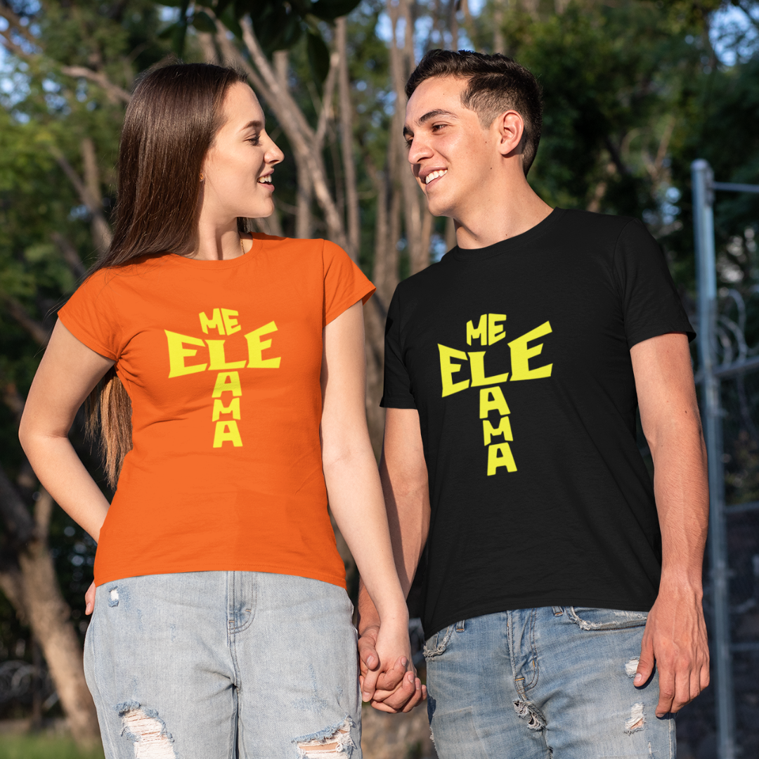 Nome do produto: Camisa Quality ele me ama cruz AMARELA ( varias cores )