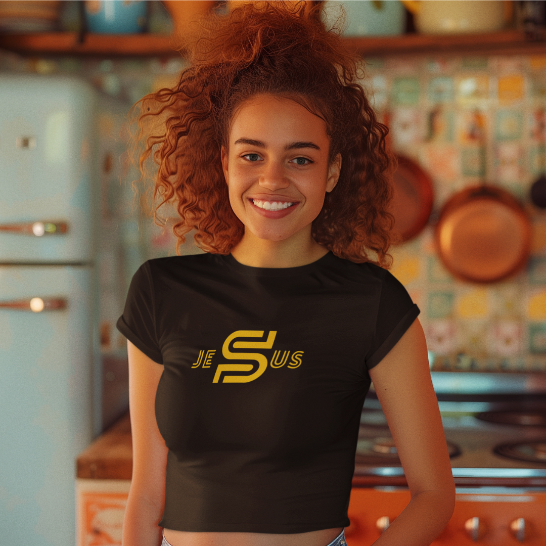 Nome do produto: BABY LONG QUALITY JESUS ESTAMPA AMARELA ( varias cores )