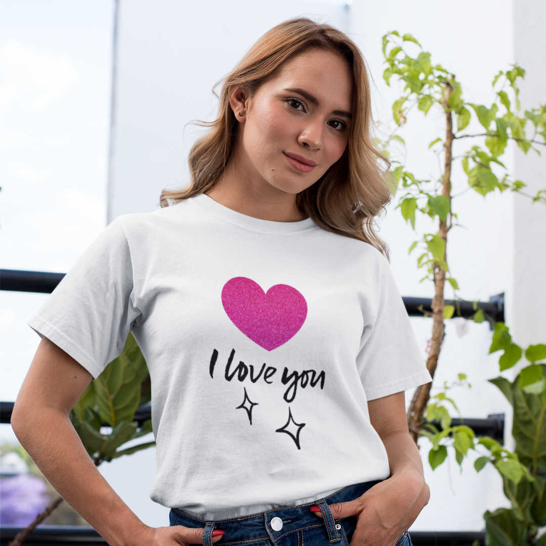 Nome do produto: CAMISA QUALITY I LOVE YOU 05 ( varias cores )