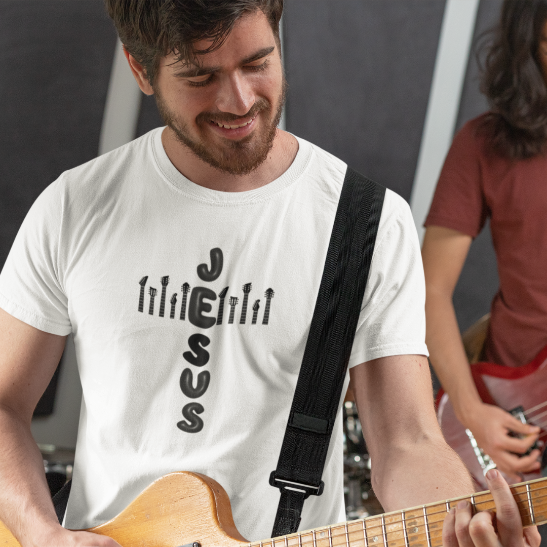 Nome do produto: CAMISA QUALITY GUITAR BLACK 07 ( varias cores )