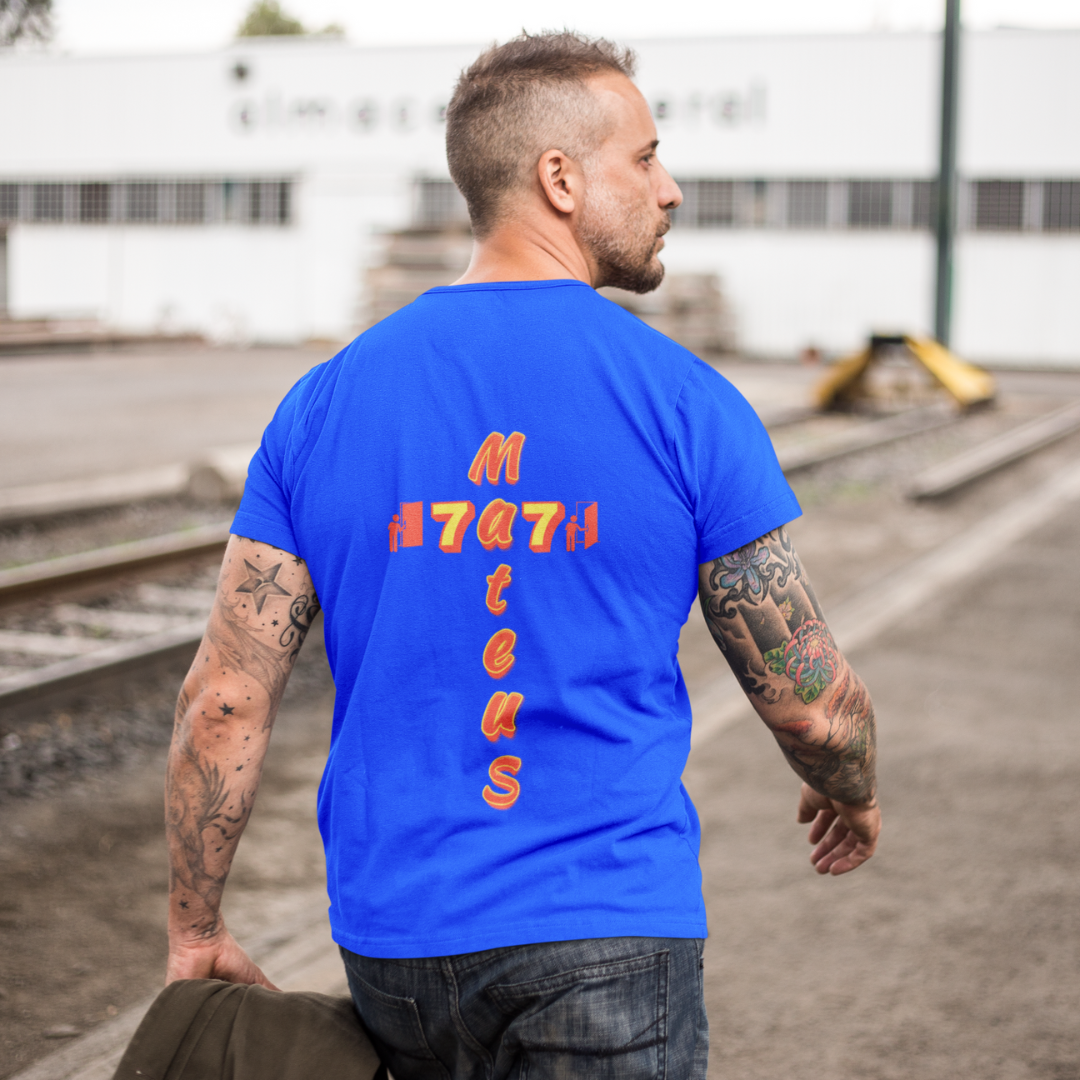 Nome do produto: CAMISA QUALITY MATEUS 7.7 CRUZ LARANJA ( COSTAS - varias cores )