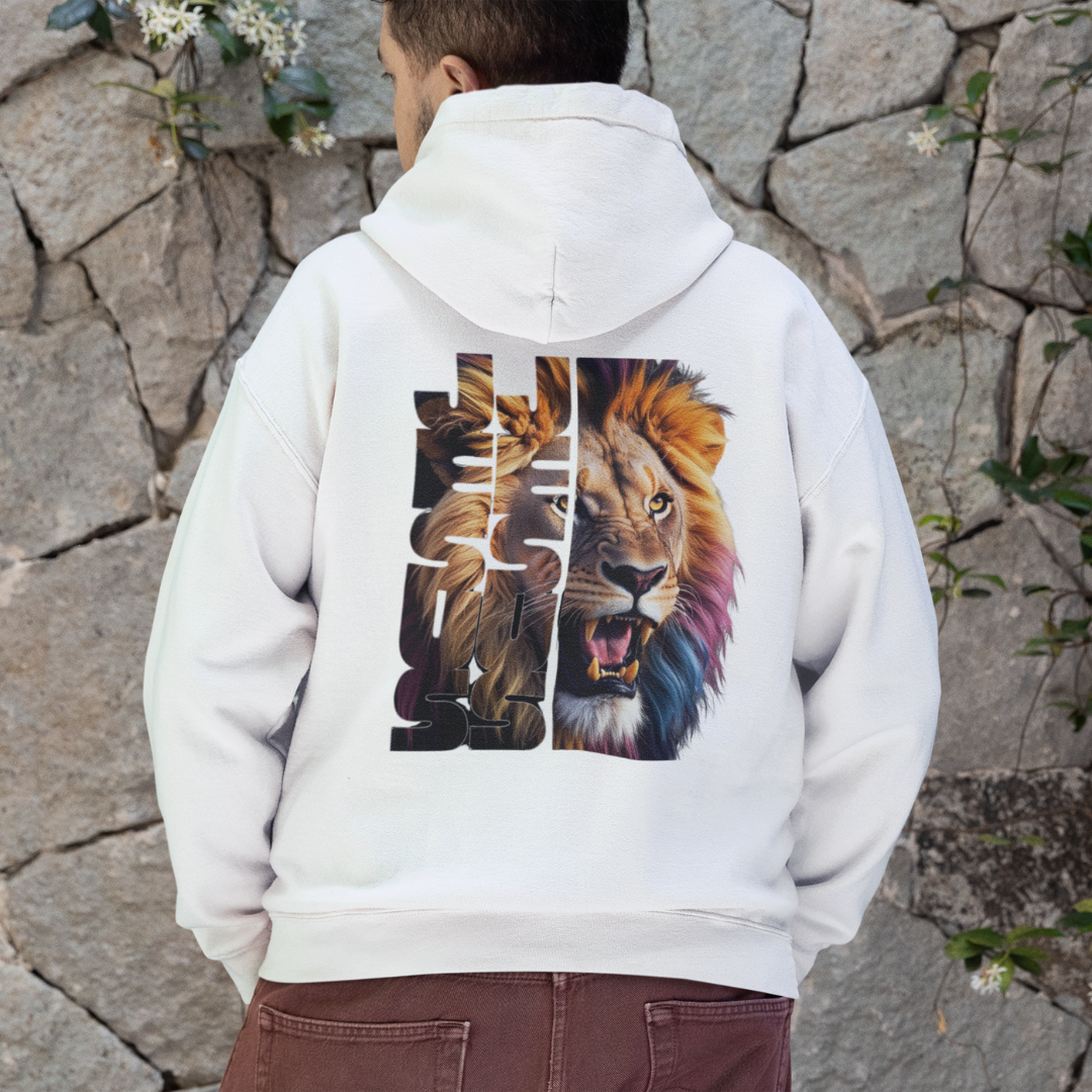 Nome do produto: MOLETOM PRIME COM ZIPPER  LEÃO JESUS ( varias cores )