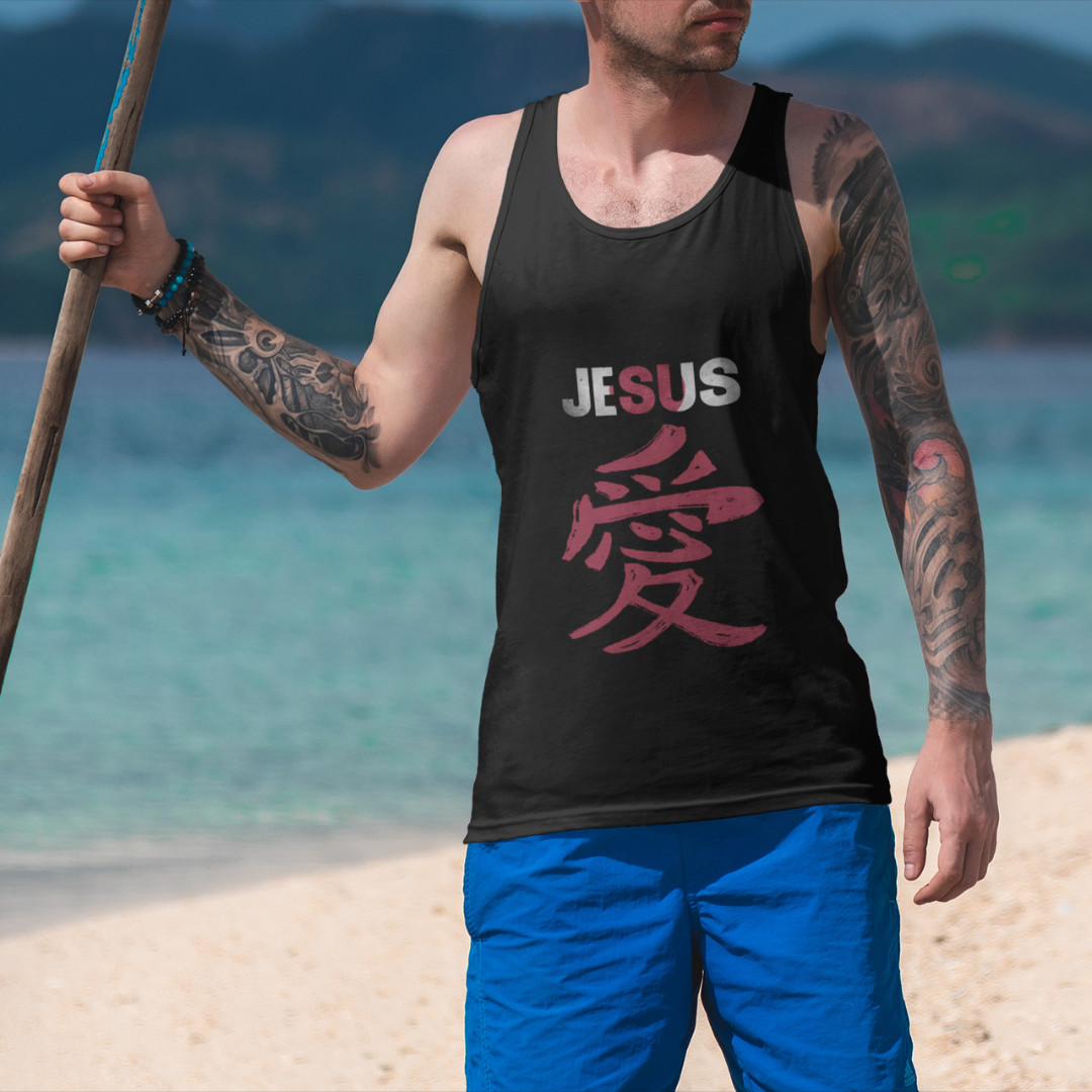Nome do produto: REGATA JESUS EM JAPONES ( varias cores )