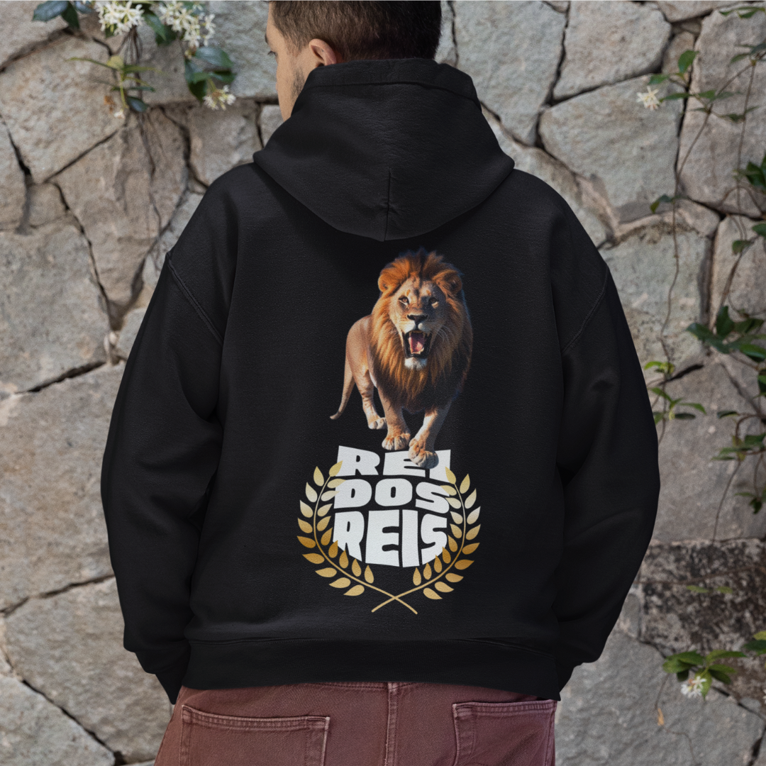 Nome do produto: MOLETOM PRIME COM ZIPPER LEÃO REI DOS REIS 01 ( varias cores )