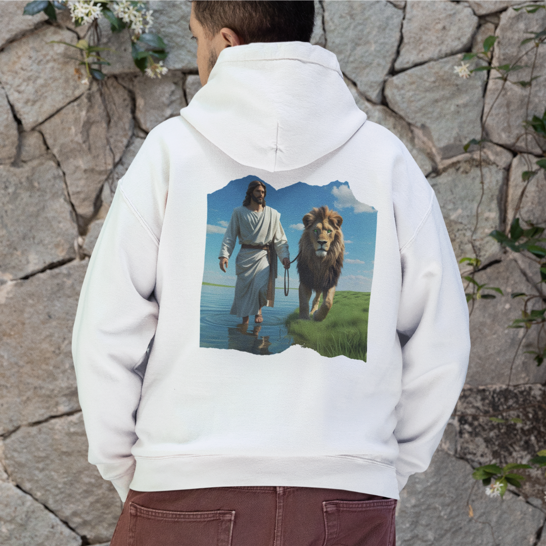 Nome do produto: MOLETOM PRIME COM ZIPPER JESUS CAMINHANDO NA AGUA COM JESUS ( varias cores )