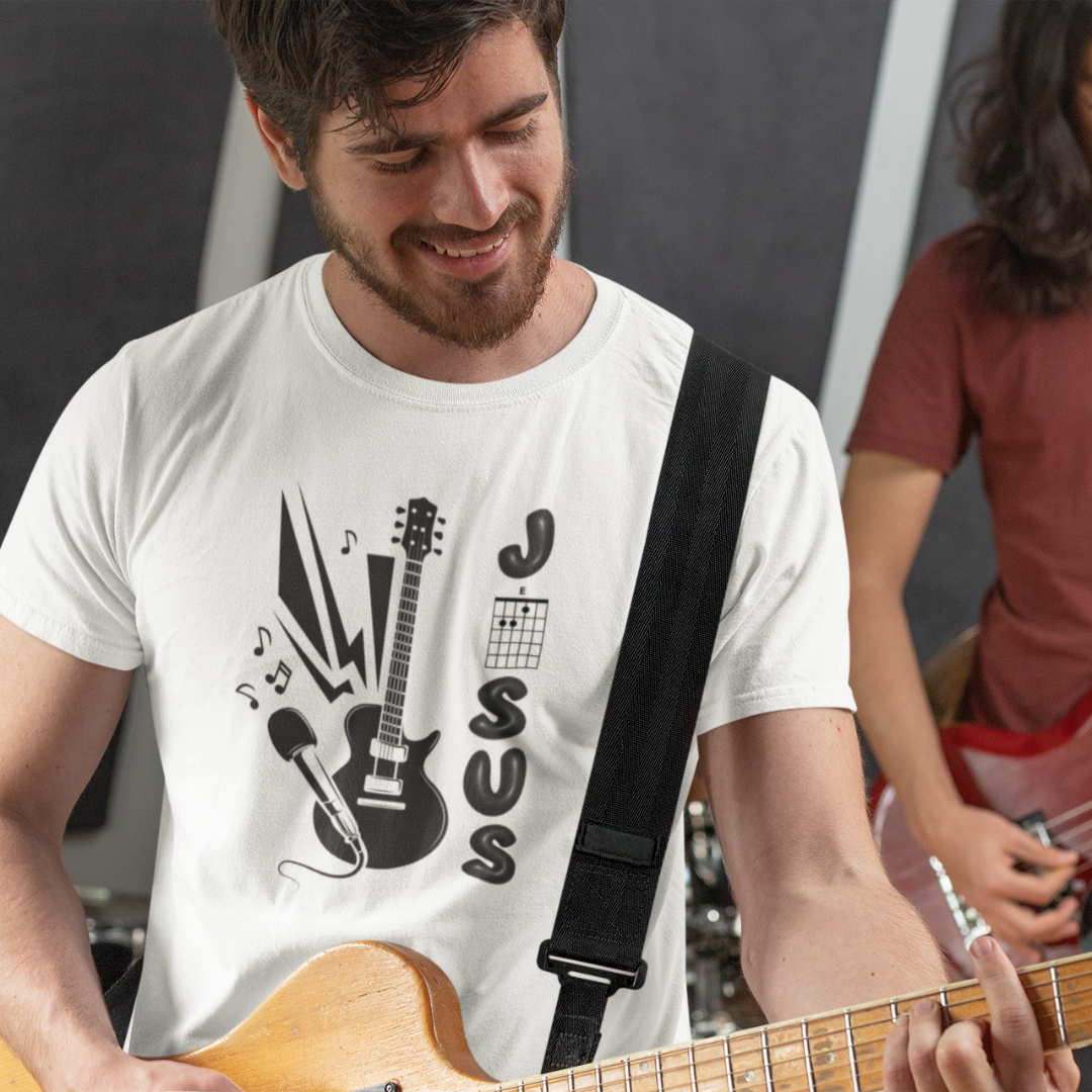 Nome do produto: CAMISA QUALITY GUITAR BLACK 03 ( varias cores )