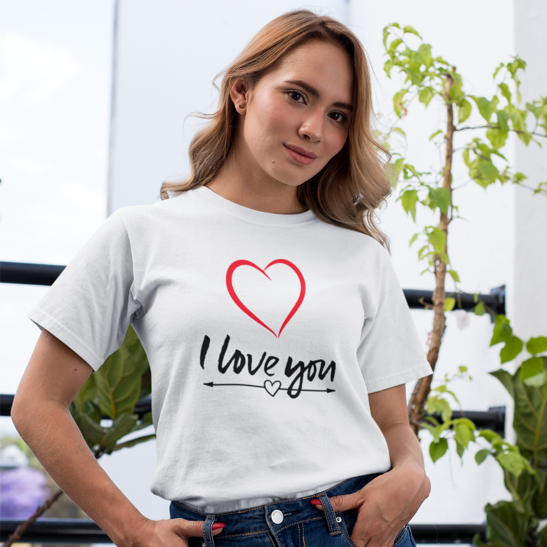 Nome do produto: CAMISA QUALITY I LOVE YOU 03 ( varias cores )