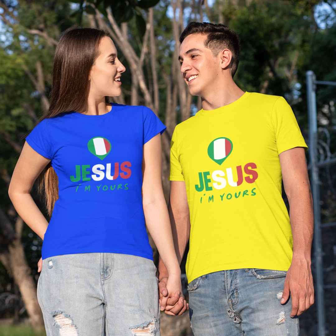 Nome do produto: CAMISA QUALITY JESUS I´M YOURS ITALIA ( varias cores )