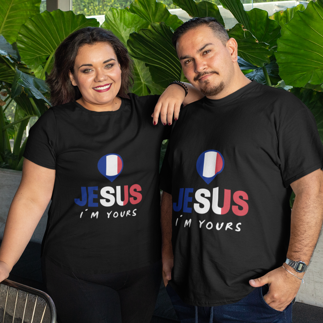 Nome do produto: CAMISA PLUS SIZE JESUS I`M YOURS FRANÇA ( varias cores )