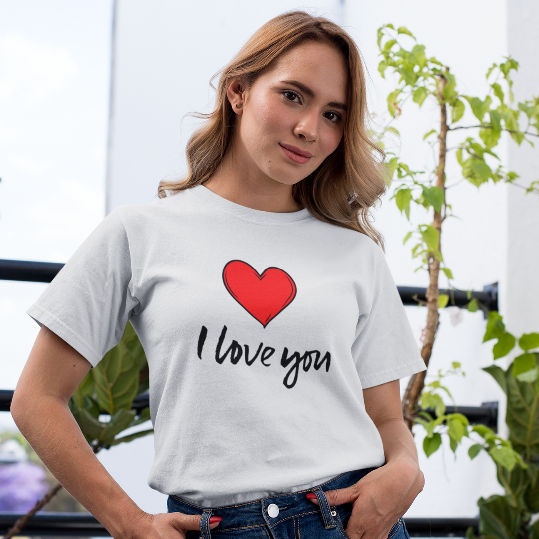 Nome do produto: CAMISA QUALITY I LOVE YOU 01 ( varias cores )