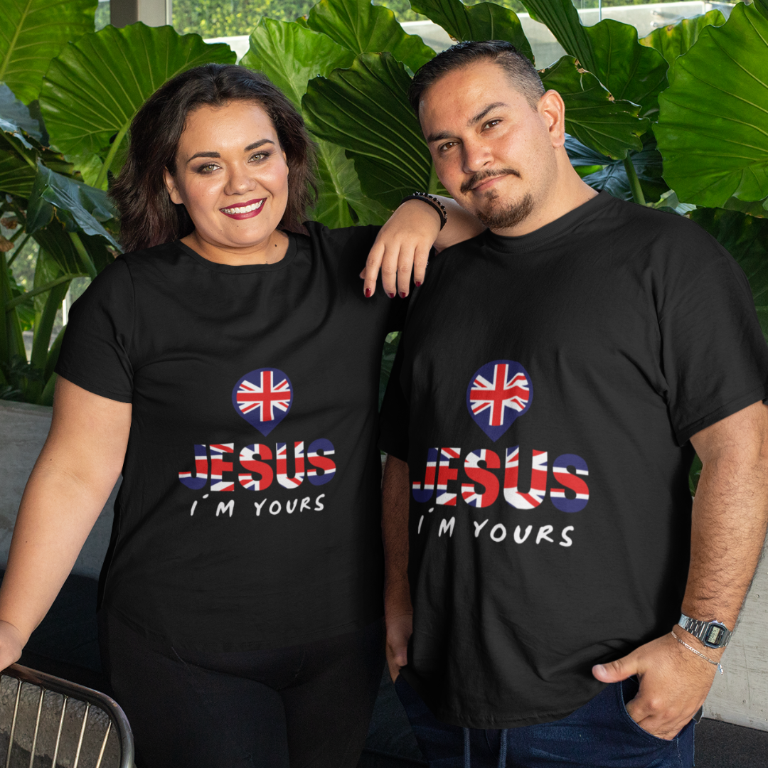 Nome do produto: CAMISA PLUS SIZE JESUS I`M YOURS REINO UNIDO ( varias cores )