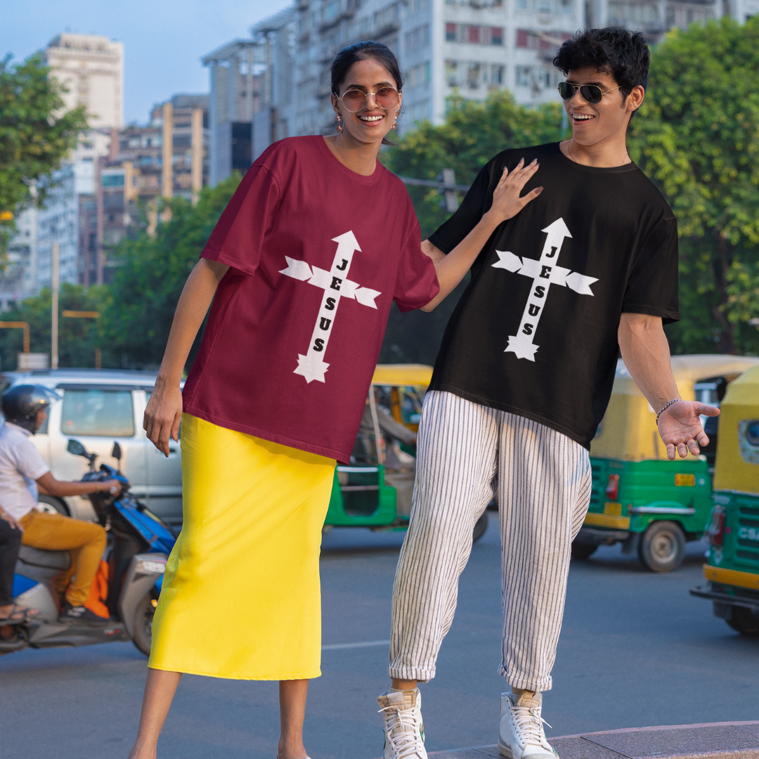 Nome do produto: OVER SIZE JESUS COM SETAS ( varias cores )