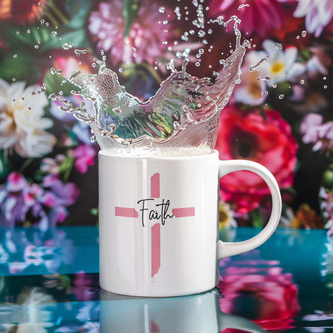 Nome do produto: CANECA FAITH ROSA 