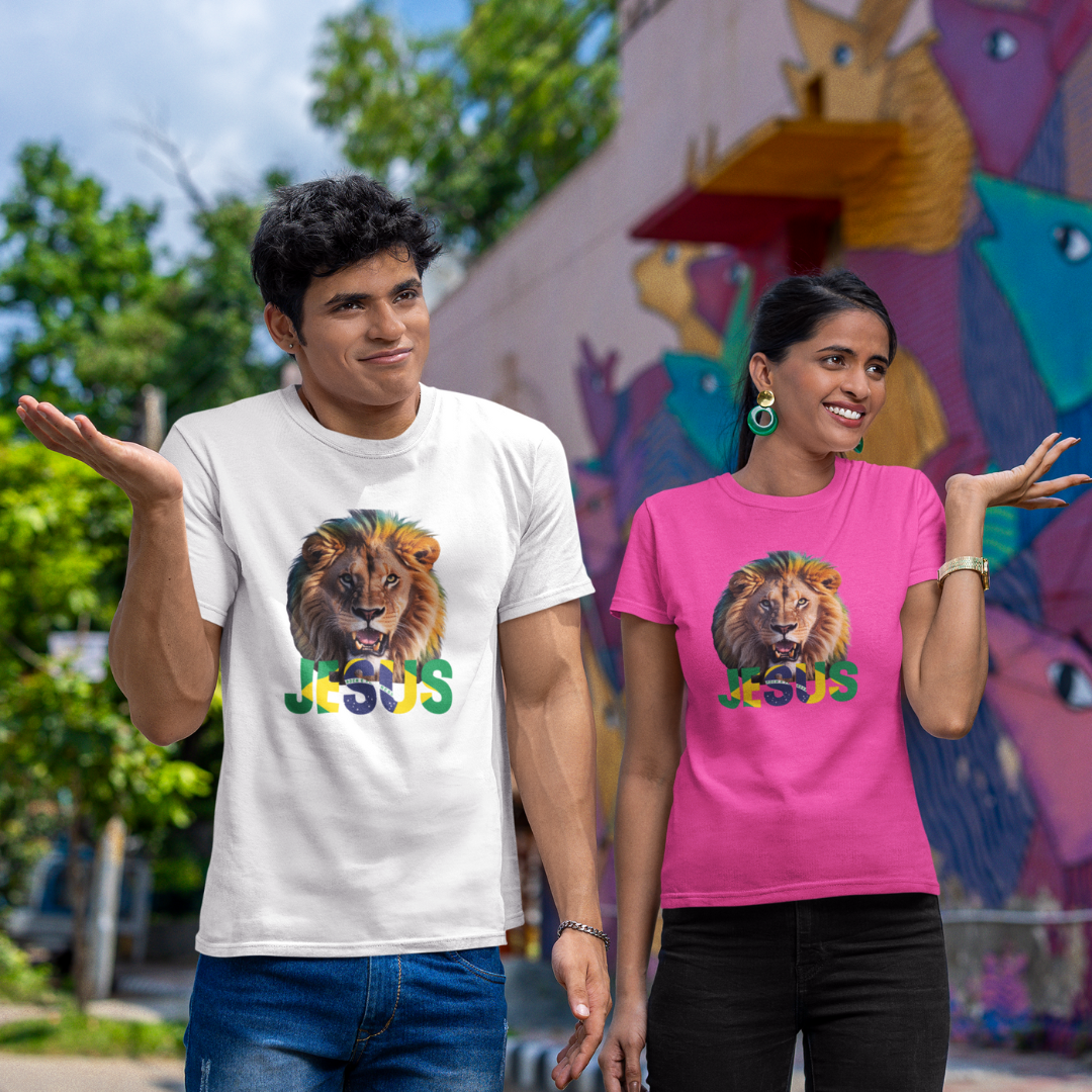 Nome do produto: CAMISA QUALITY LEÃO COM BRASIL ( varias cores )