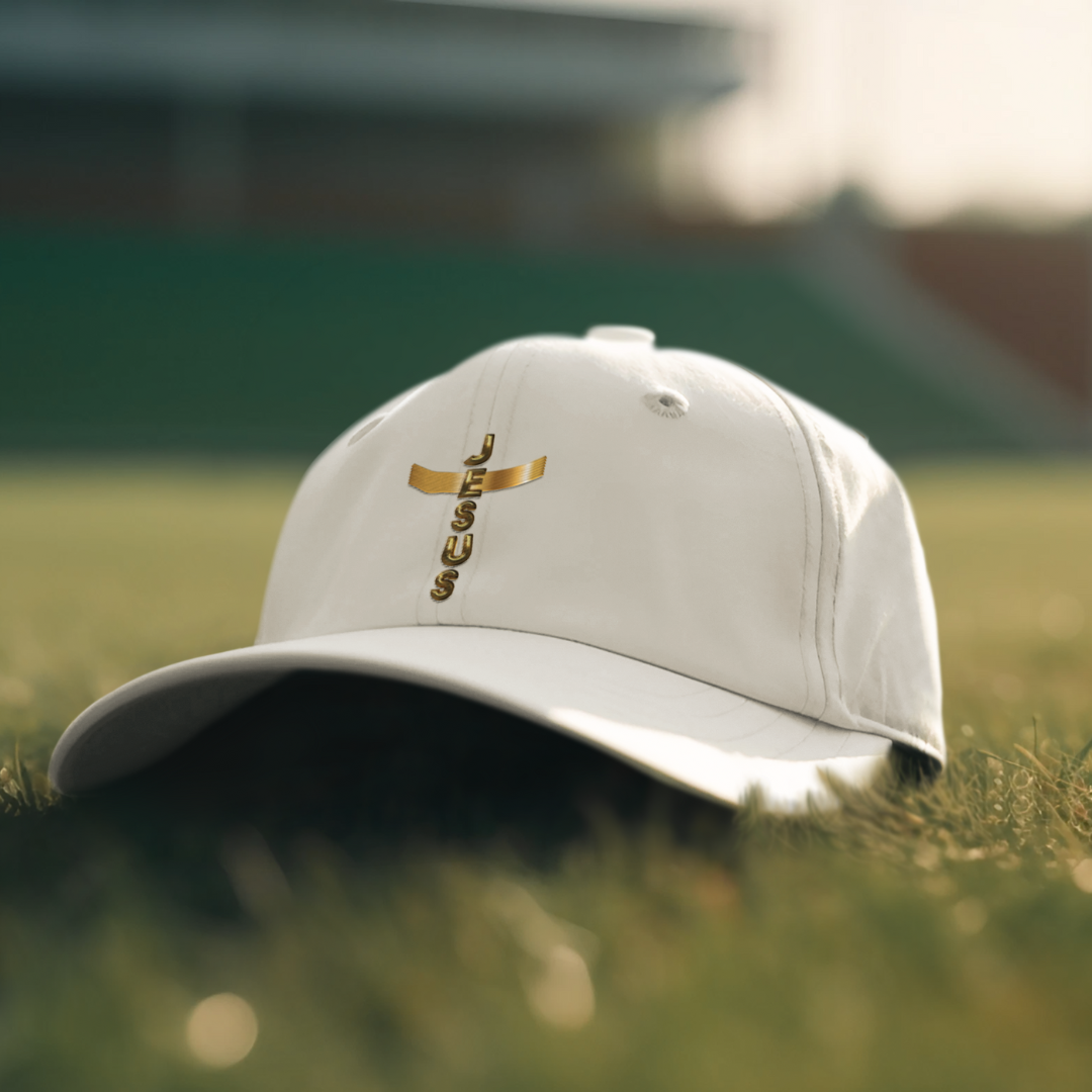 Nome do produto: BONE PRIME COM TELA DOURADO JESUS EM CRUZ ( varias cores )