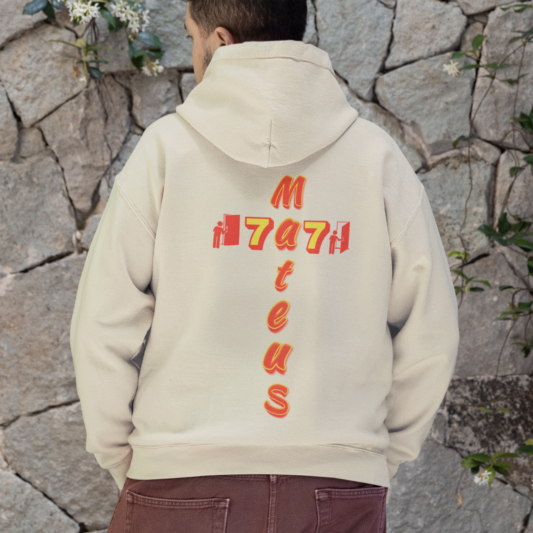 Nome do produto: MOLETOM PRIME COM ZIPPER MATEUS 7.7 ESTAMPA LARANJA ( varias cores )