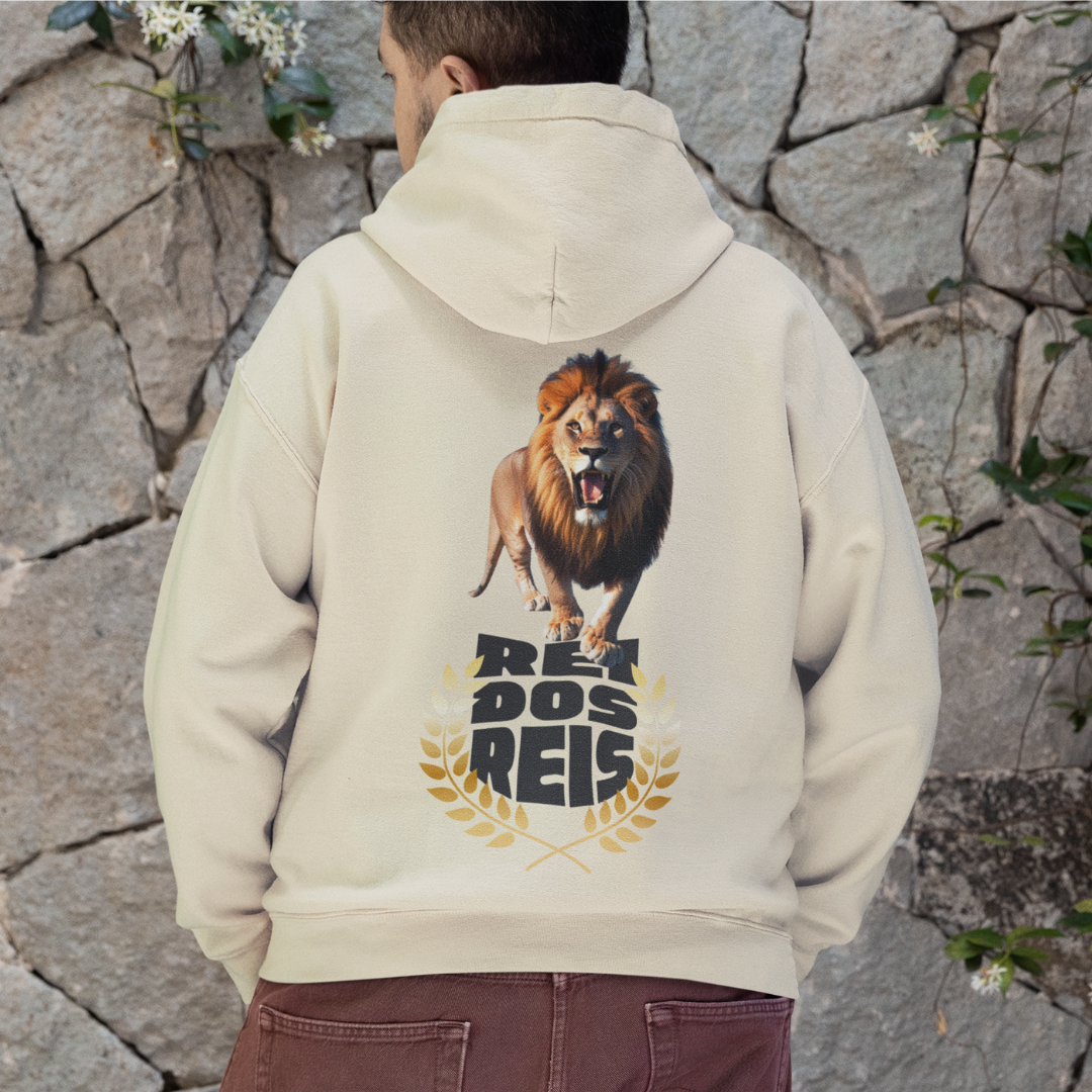 Nome do produto: MOLETOM PRIME COM ZIPPER LEÃO REI DOS REIS 02 ( varias cores )