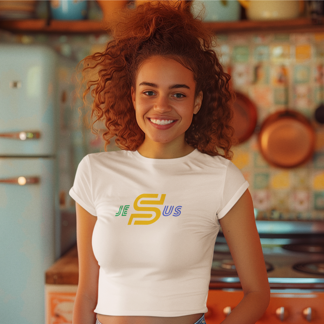 Nome do produto: BABY LONG QUALITY JESUS ESTAMPA BRASIL ( varias cores )