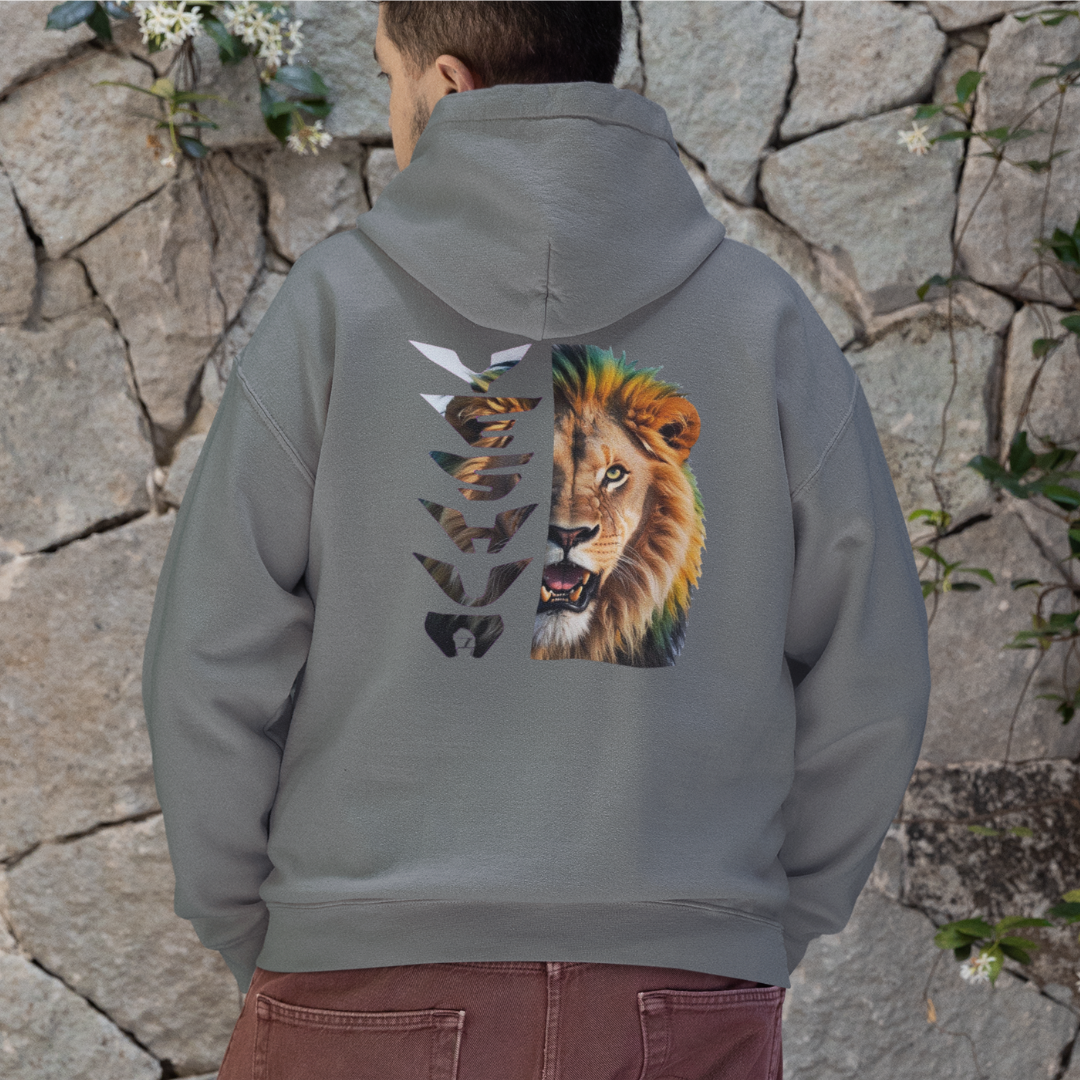 Nome do produto: MOLETOM PRIME COM ZIPPER LEÃO YESHUA ( varias cores )