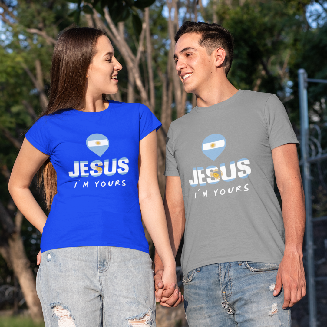 Nome do produto: CAMISA QUALITY JESUS I´M YOURS ARGENTINA ( varias cores )