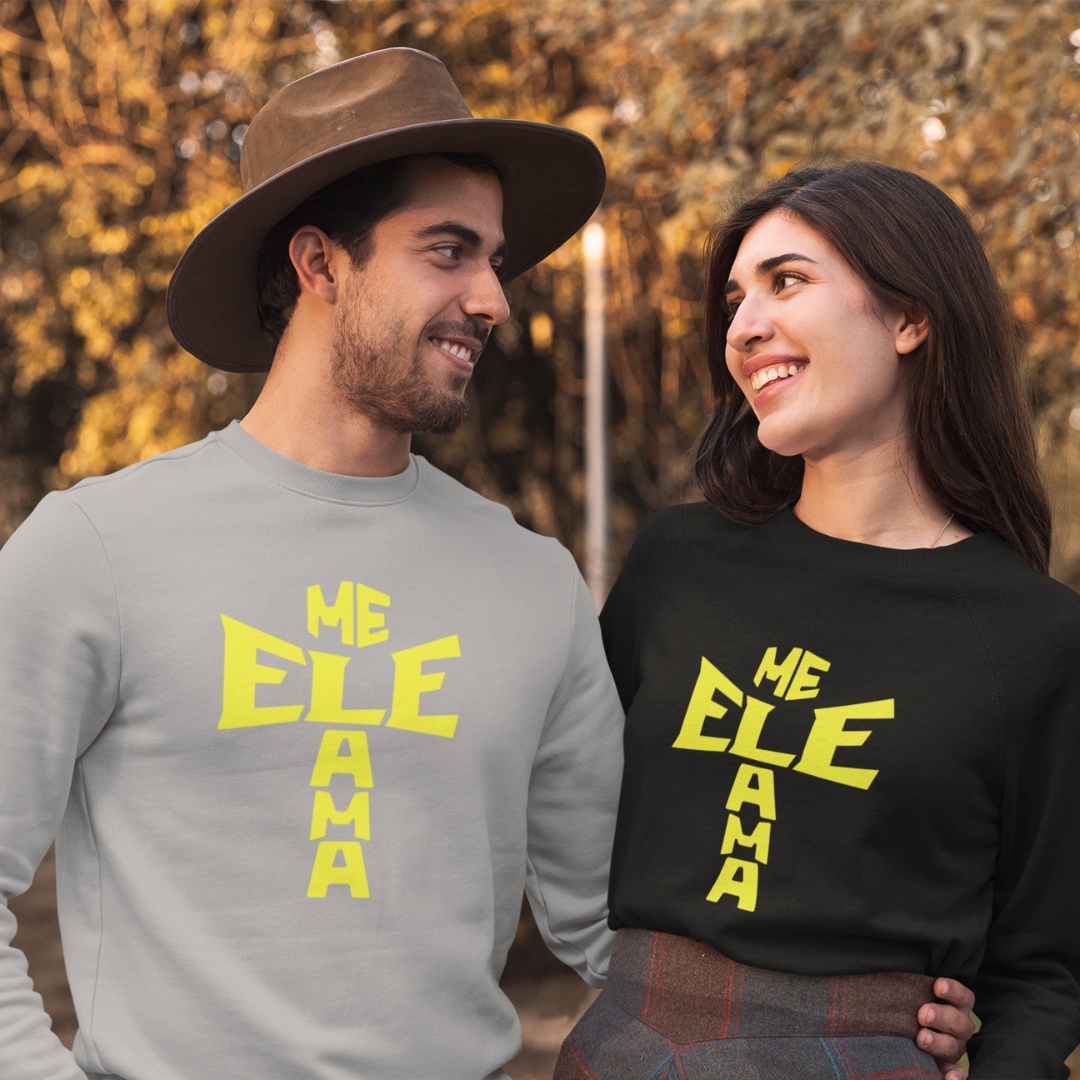 Nome do produto: MOLETOM FECHADO ELE ME AMA AMARELO ( varias cores )