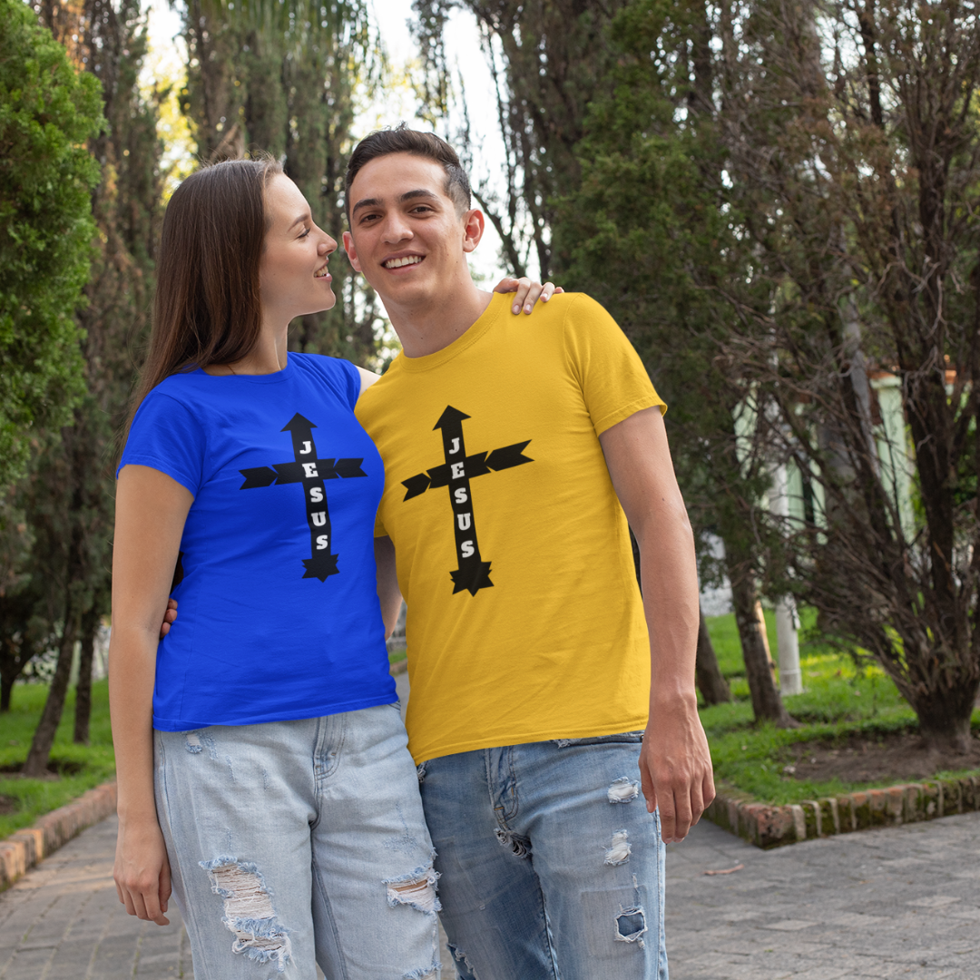 Nome do produto: CAMISA QUALITY JESUS COM SETAS ( varias cores )