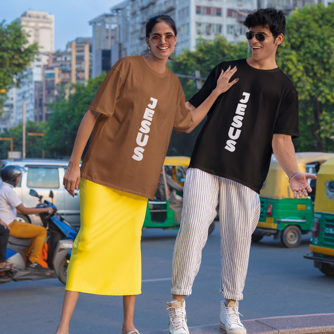 Nome do produto: OVER SIZE JESUS NA VERTICAL BRANCA ( varias cores )