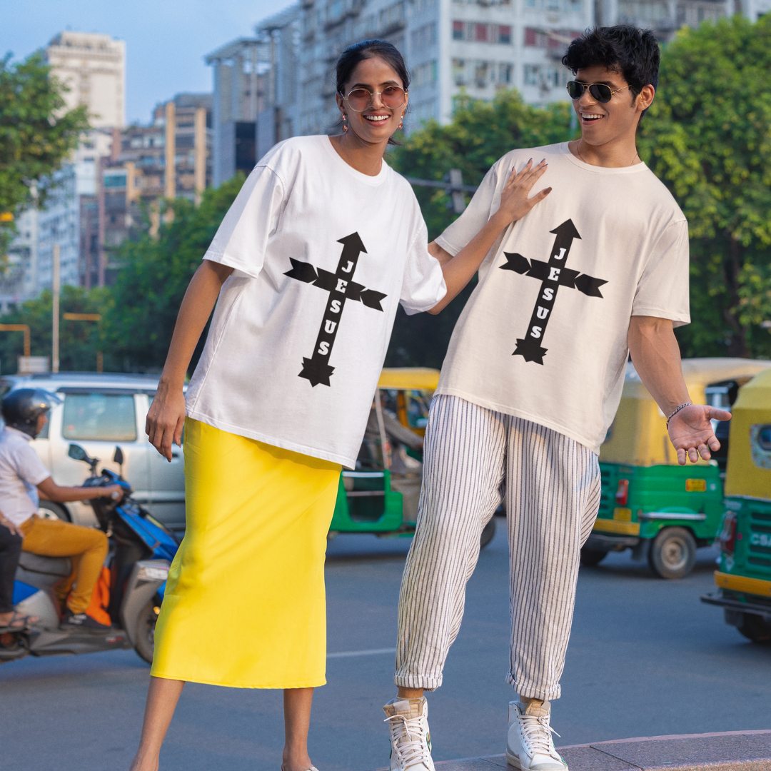 Nome do produto: OVER SIZE JESUS COM SETAS ( varias cores )