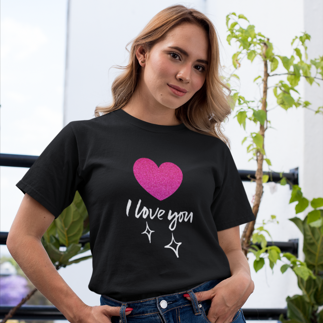 Nome do produto: CAMISA QUALITY I LOVE YOU 06 ( varias cores )