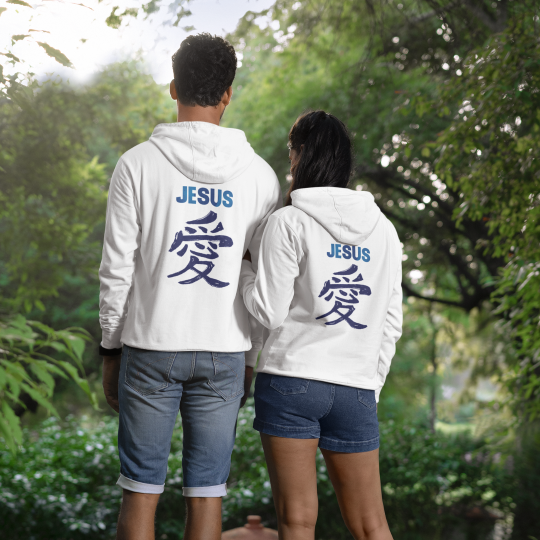 Nome do produto: MOLETOM COM ZIPPER JESUS EM JAPONES AZUL ( varias cores )