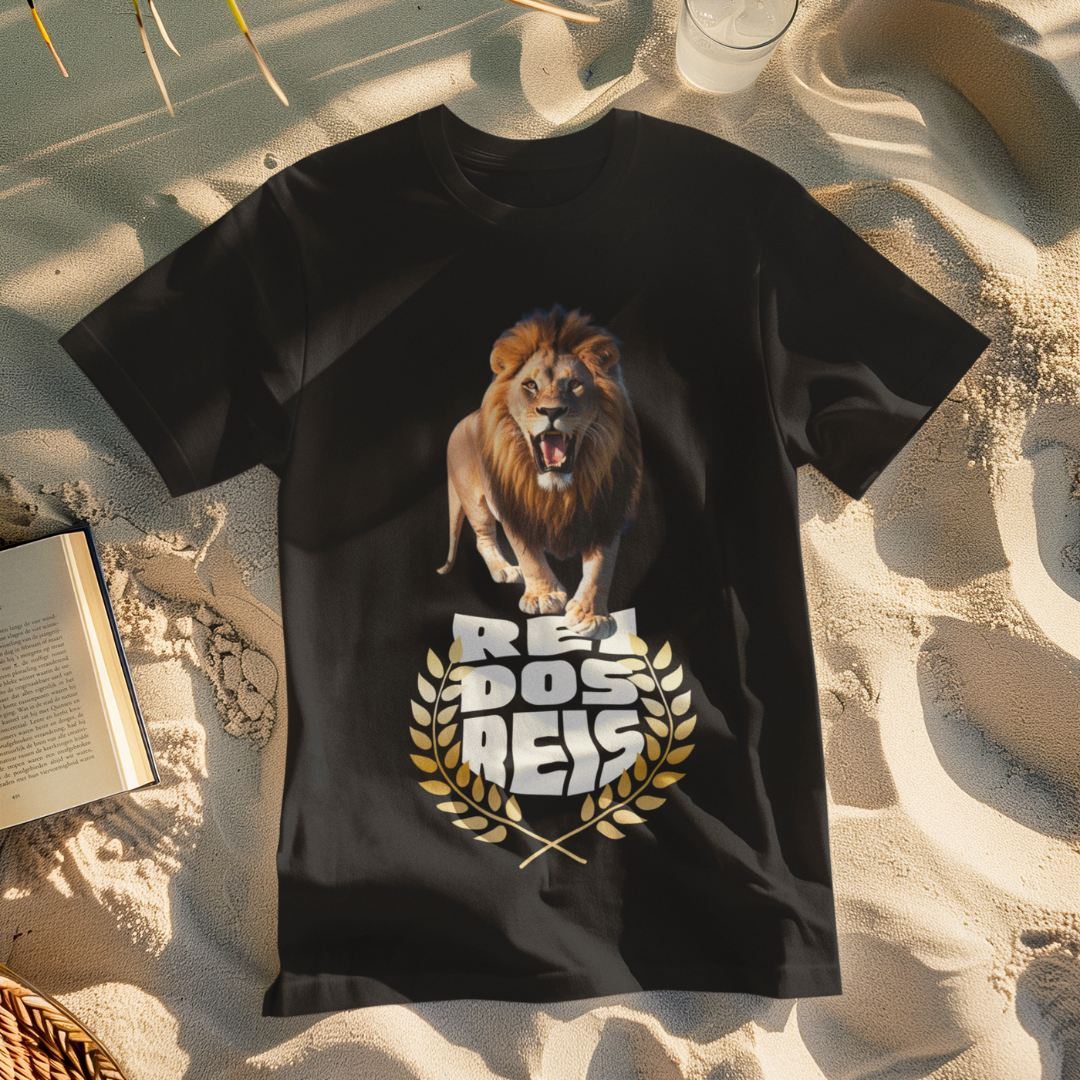 Nome do produto: CAMISA QUALITY LEÃO REI DOS REIS 02 ( varias cores )