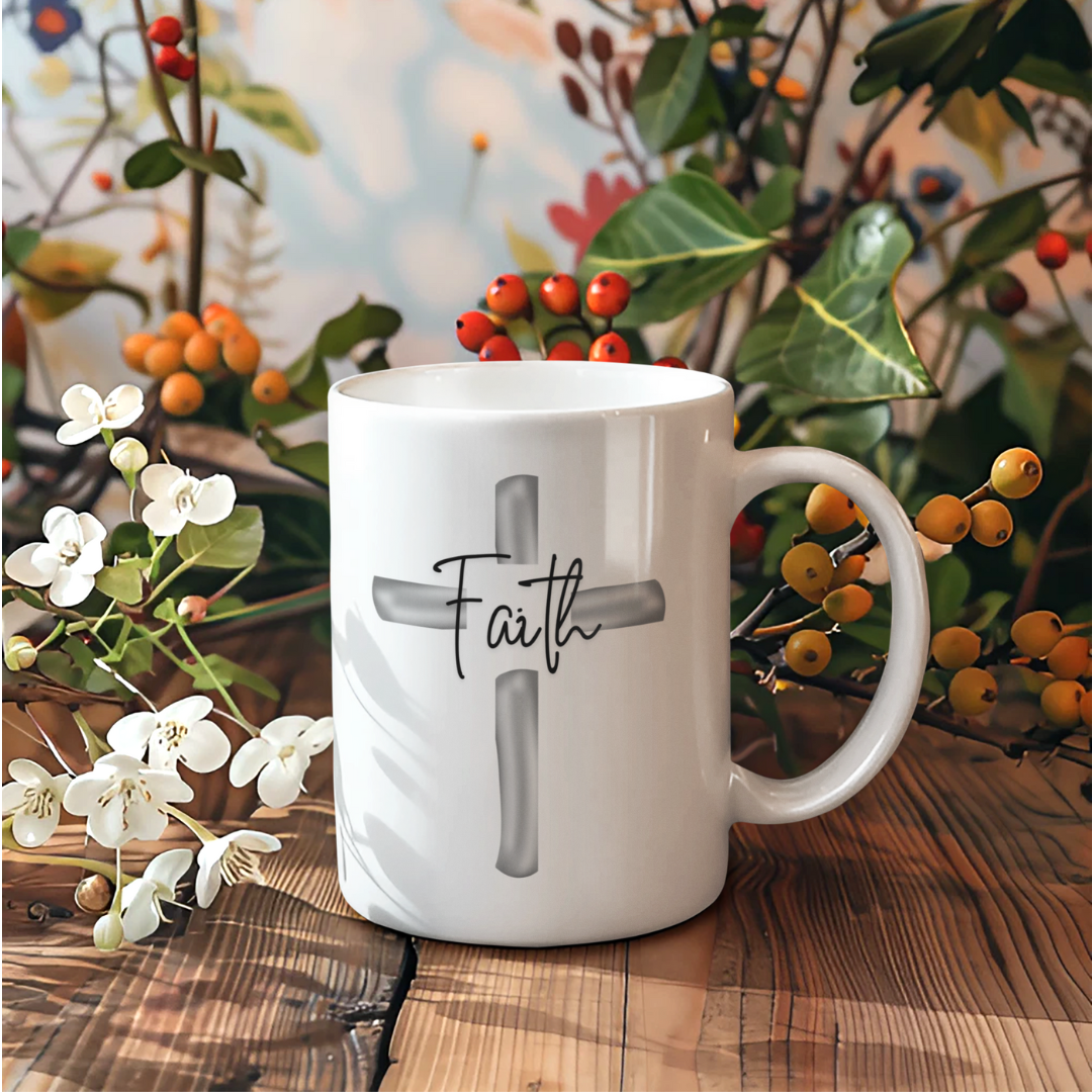 Nome do produto: CANECA FAITH PRATA
