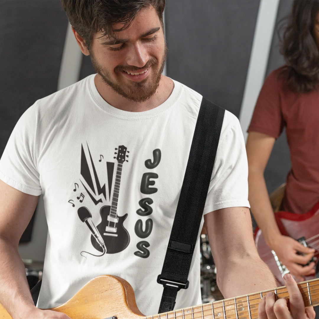 Nome do produto: CAMISA QUALITY GUITAR BLACK 02 ( varias cores )