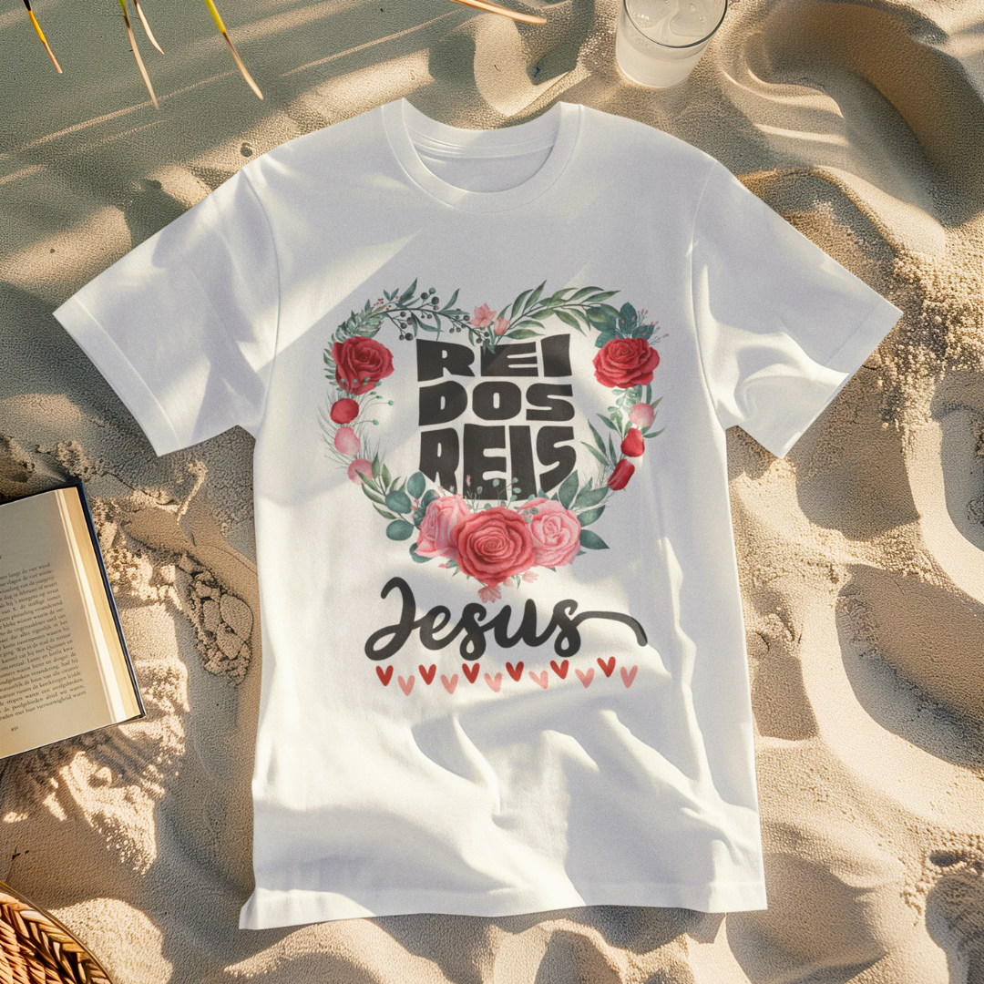 Nome do produto: CAMISA QUALITY JESUS REI DOS REIS ( varias cores )