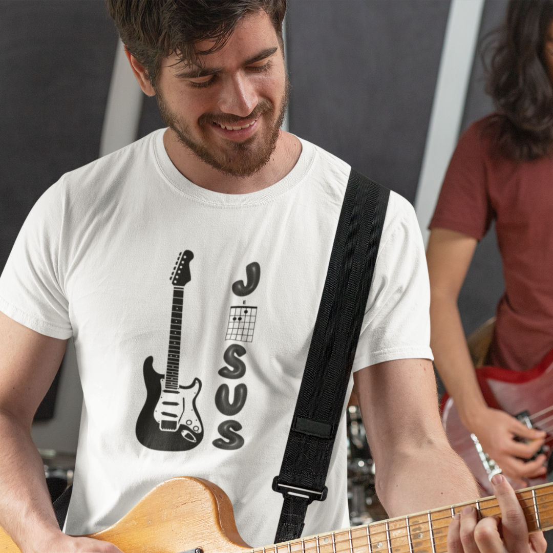 Nome do produto: CAMISA QUALITY GUITAR BLACK 04 ( varias cores )