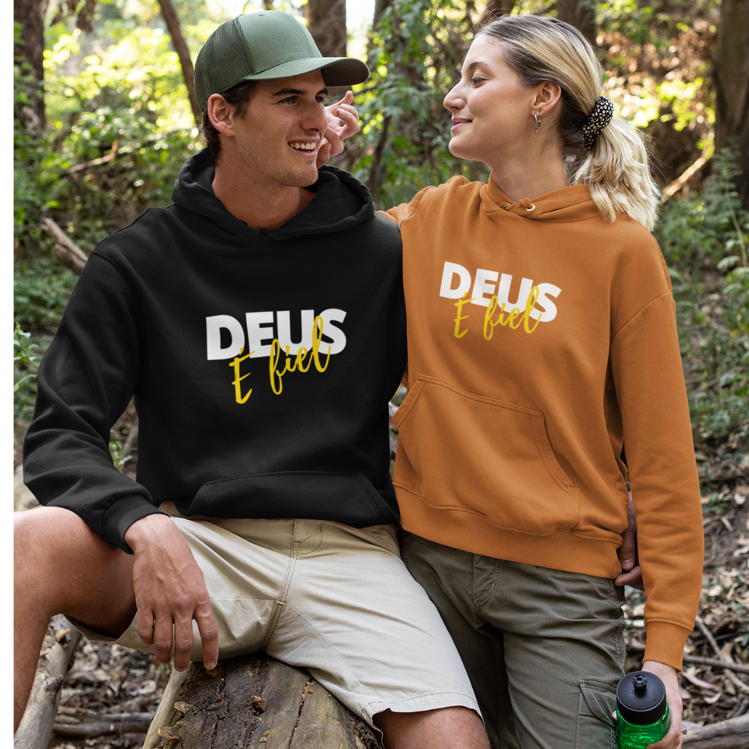 Nome do produto: MOLETOM CANGURU DEUS É FIEL 02 ( varias cores )