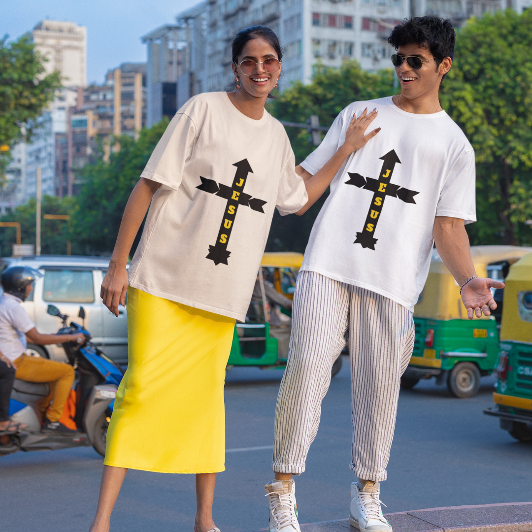 Nome do produto: OVER SIZE JESUS COM SETAS ( varias cores )