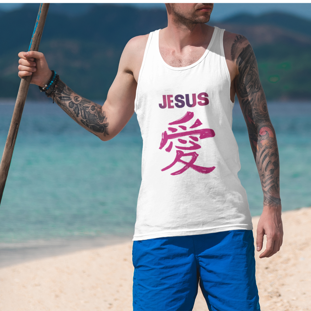 Nome do produto: REGATA JESUS EM JAPONES ROSA ( varias cores )