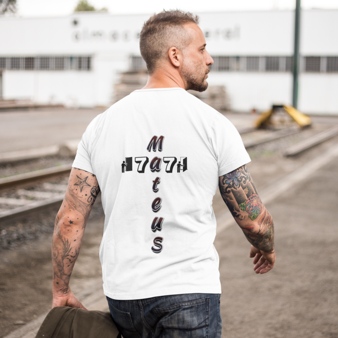 Nome do produto: CAMISA QUALITY MATEUS 7.7 CRUZ PRETA ( COSTAS - varias cores )