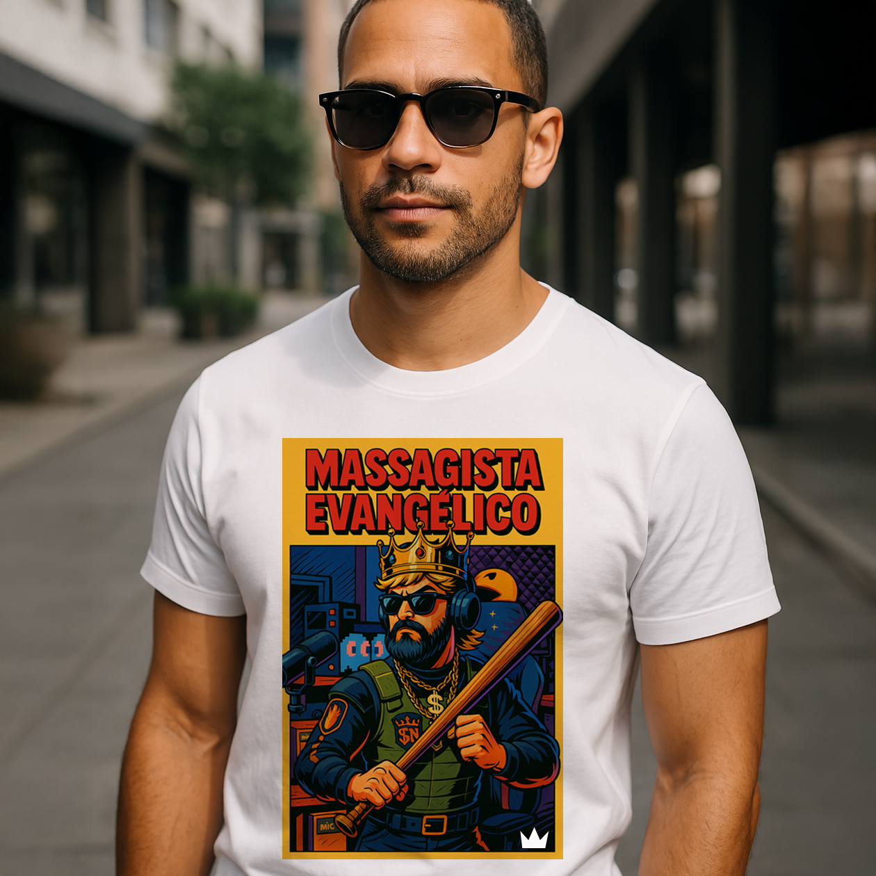 Nome do produto: Camisa Massagista Evangélico