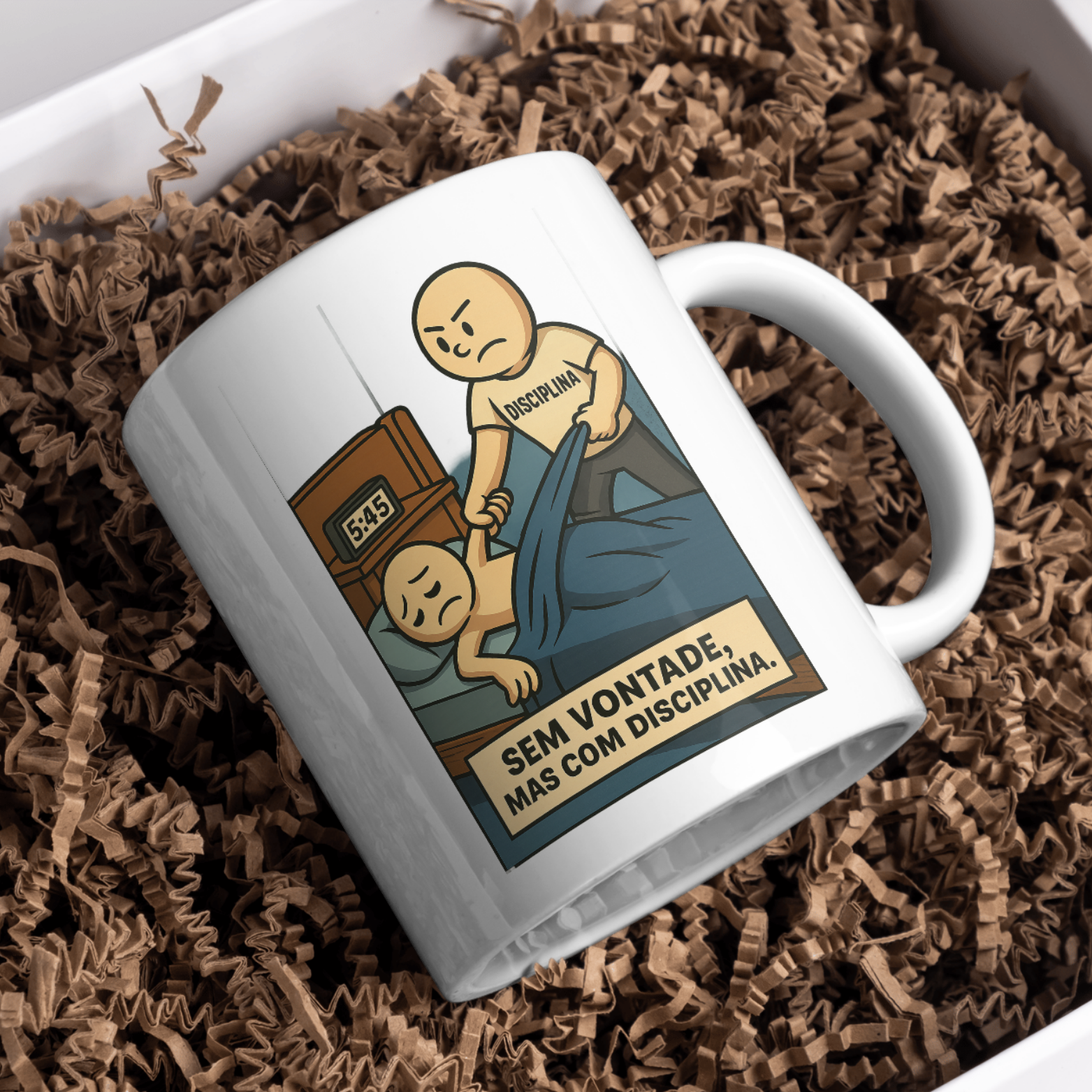 Nome do produto: Caneca Oficial – Sem Vontade, Mas com Disciplina