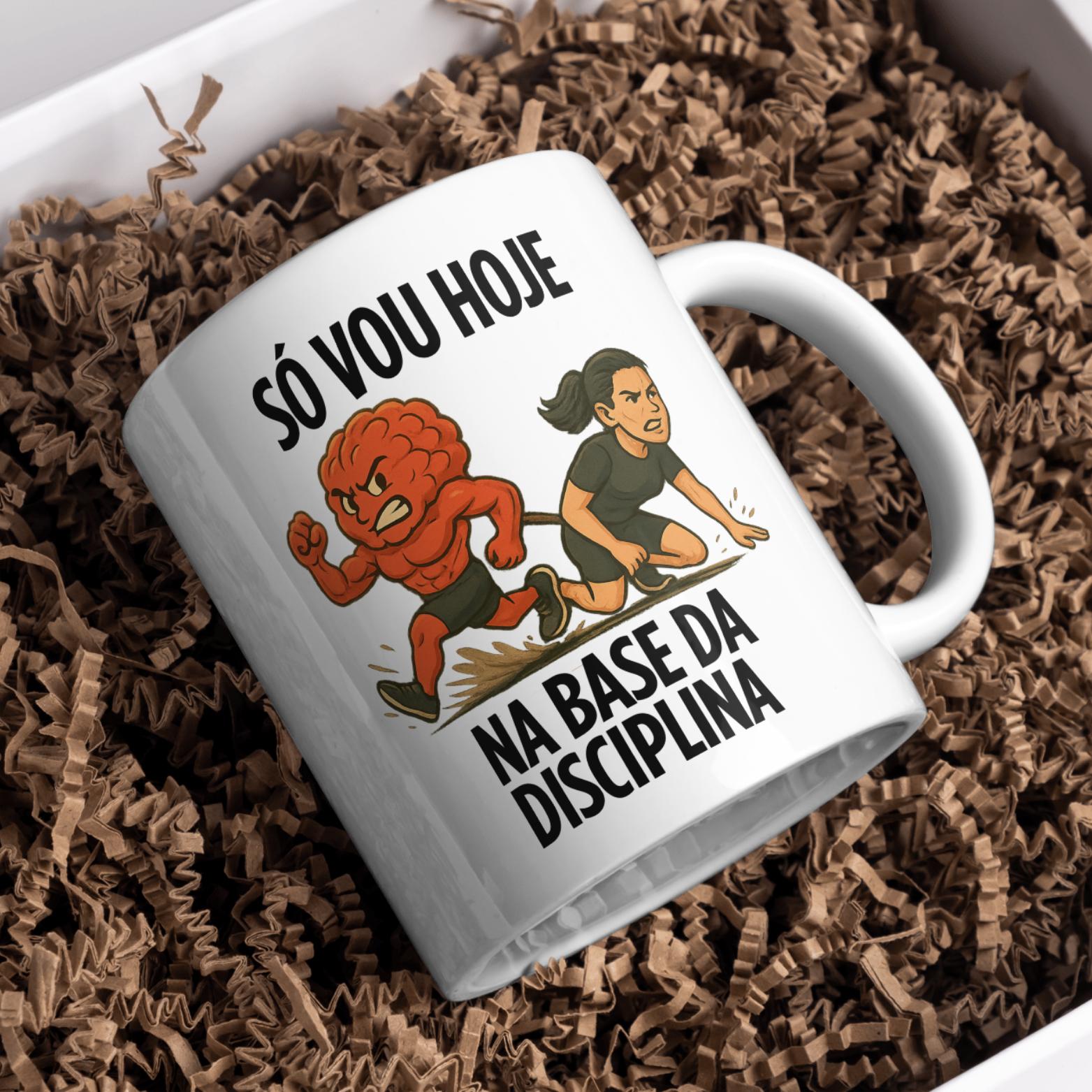 Nome do produto: Caneca Oficial – Só Vou Hoje Na Base da Disciplina (Versão Feminina)