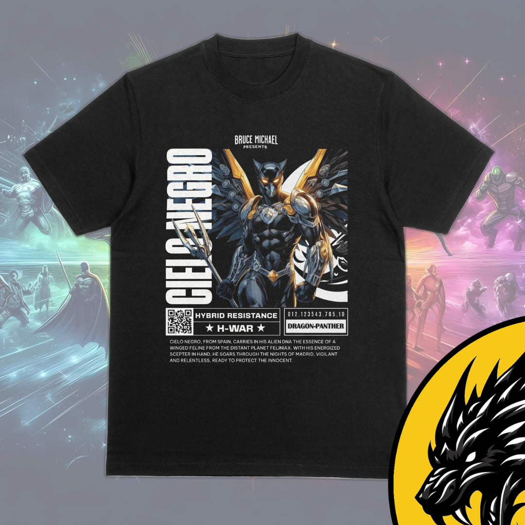 T-Shirt Classic Cielo Negro