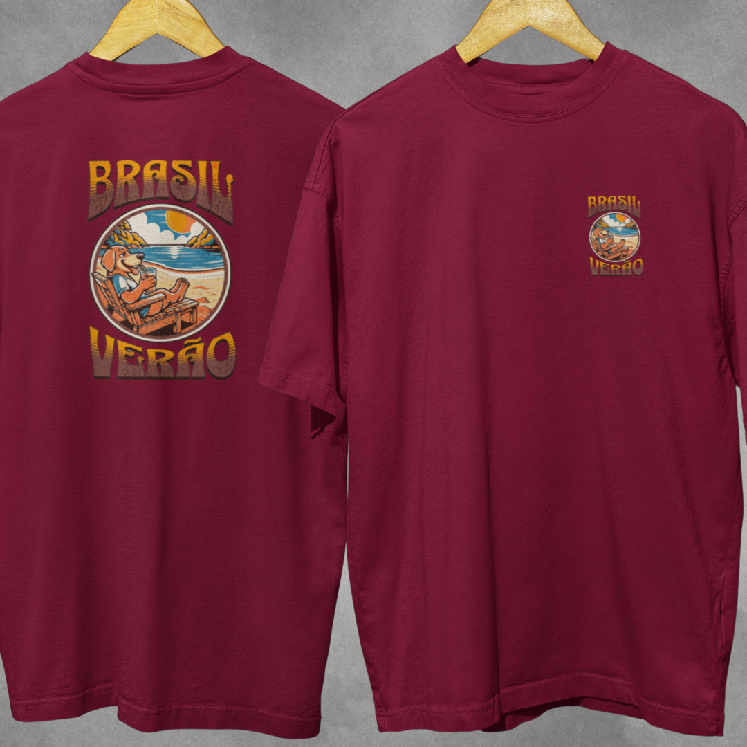 Camiseta Oversized Brasil Verão 