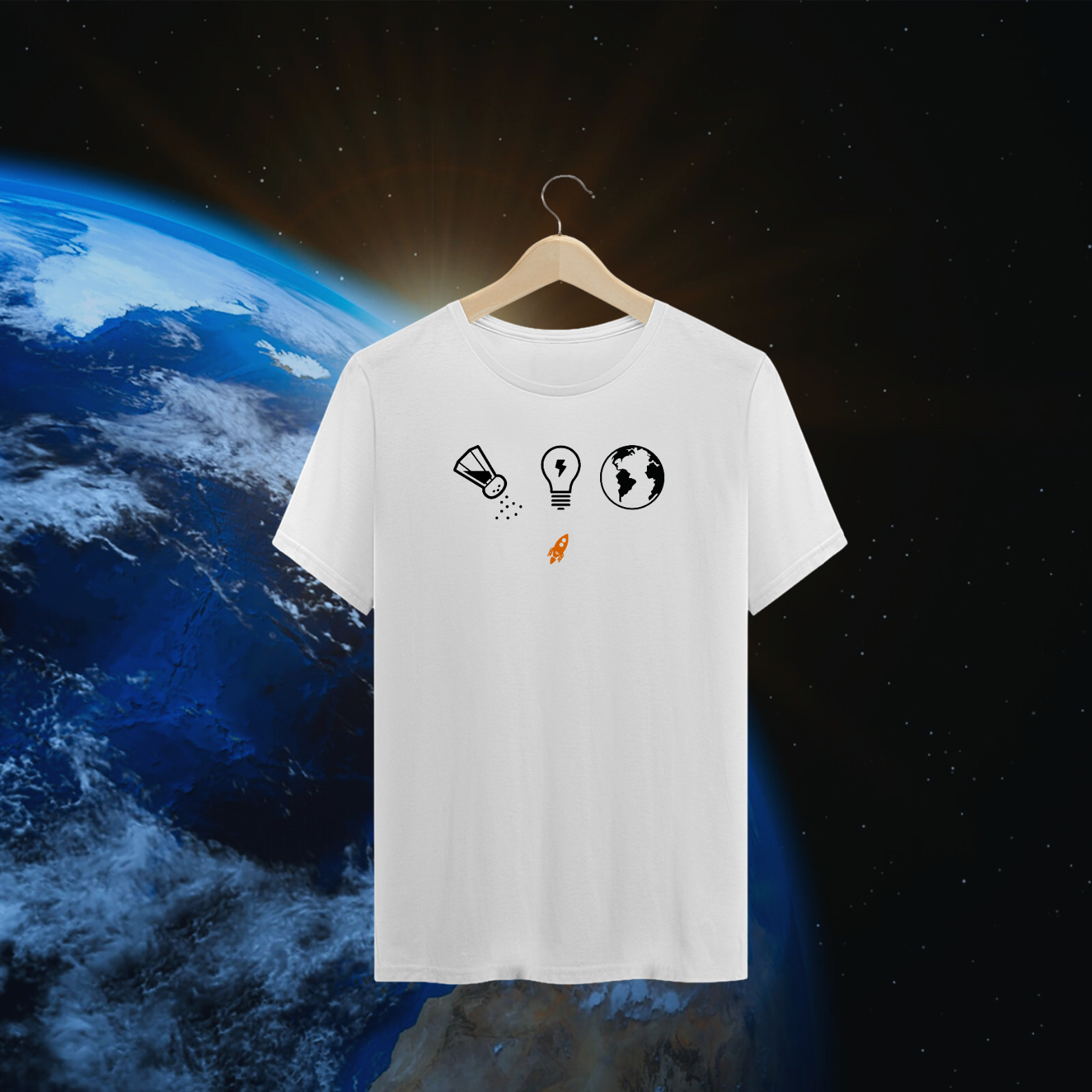 T-Shirt Premium - Sal da terra e luz do mundo