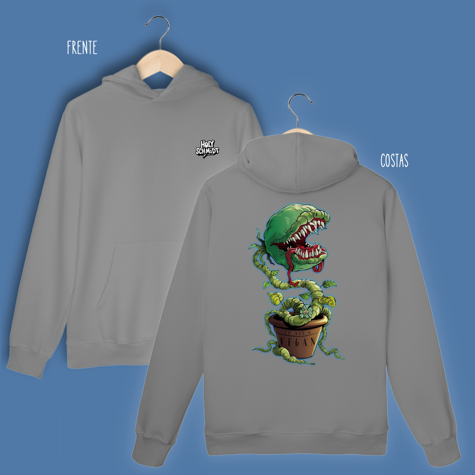 I'm not vegan! (Moletom canguru prime)