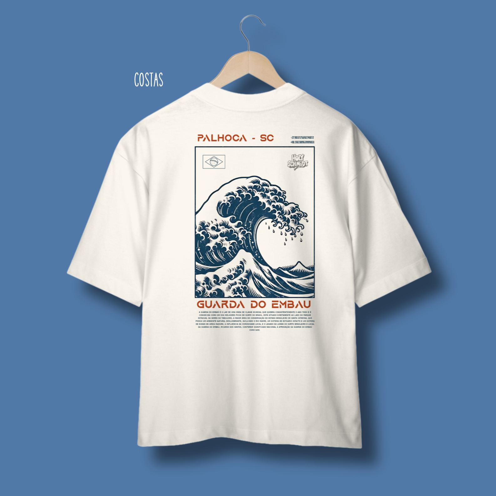 Guarda do Embaú Japan Style ( Oversized estampa Frente e Costas)