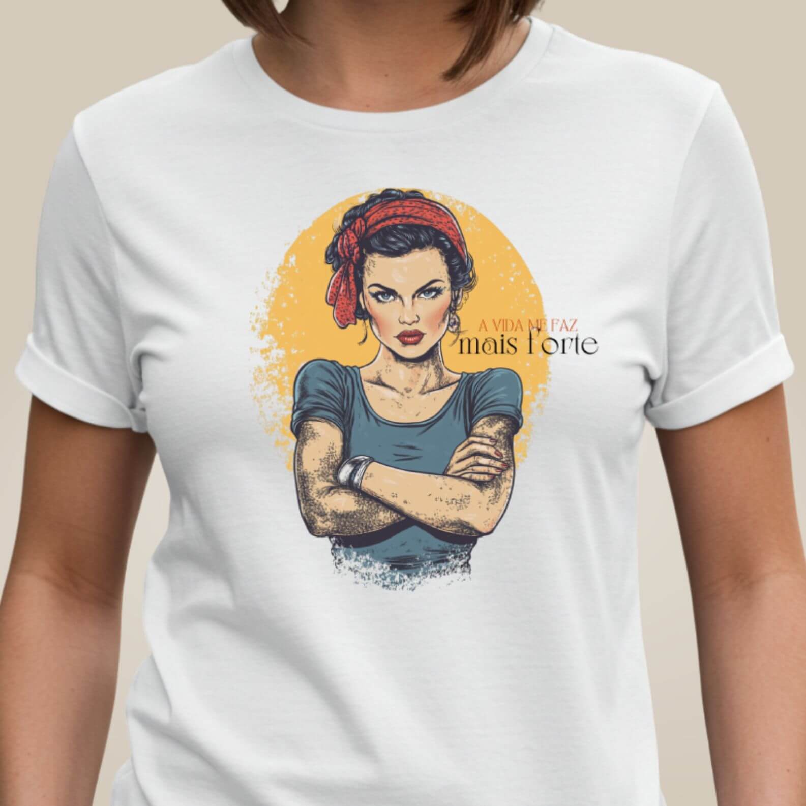 Camiseta A Vida Me Faz Mais Forte